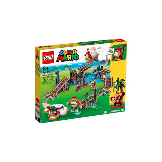 Klocki LEGO Super Mario 71425 Przejażdżka wagonikiem Diddy Konga - zestaw rozszerzający - 1157 elementów, wiek 8 + ze sklepu 5.10.15 w kategorii Zabawki - zdjęcie 169725561