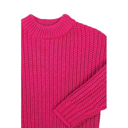 Niemowlęcy sweter nierozpinany z półgolfem - różowy Minoti 80/86 okazja 5.10.15