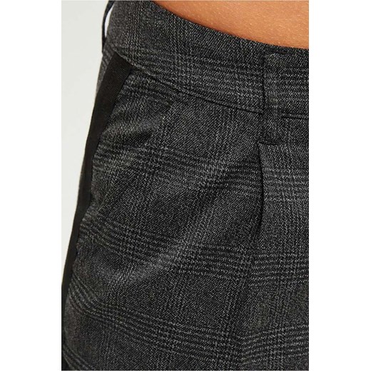 Spodnie damskie w kratkę - 7/8 nogawka - czarne S 5.10.15 promocja