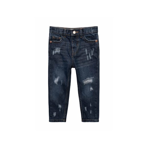 Jeansy dla dziewczynki ciemne- mom jean ze sklepu 5.10.15 w kategorii Spodnie dziewczęce - zdjęcie 169725900