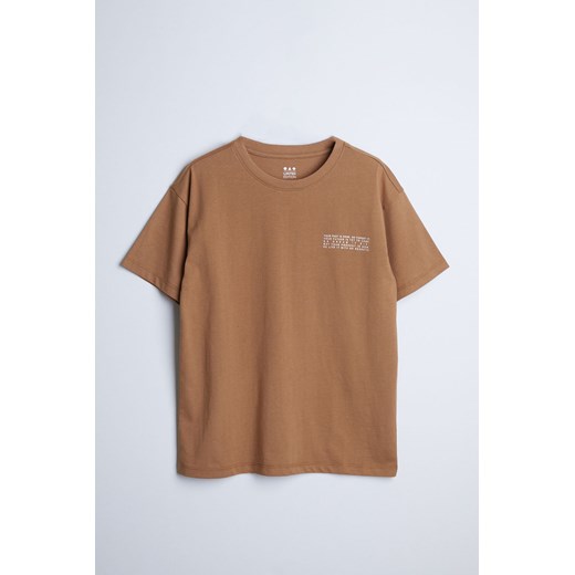 Bawełniany brązowy t-shirt dla dziecka - unisex - Limited Edition 164 promocja 5.10.15