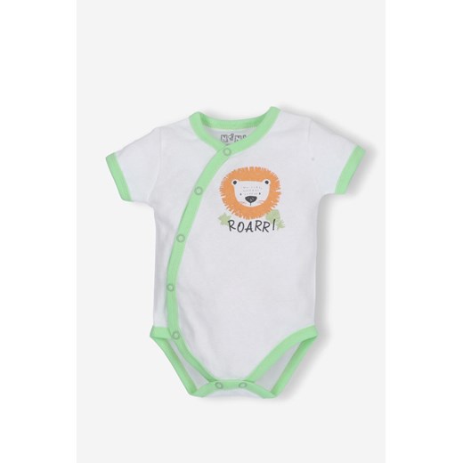 Body niemowlęce z bawełny organicznej dla chłopca - LION Nini 62 5.10.15