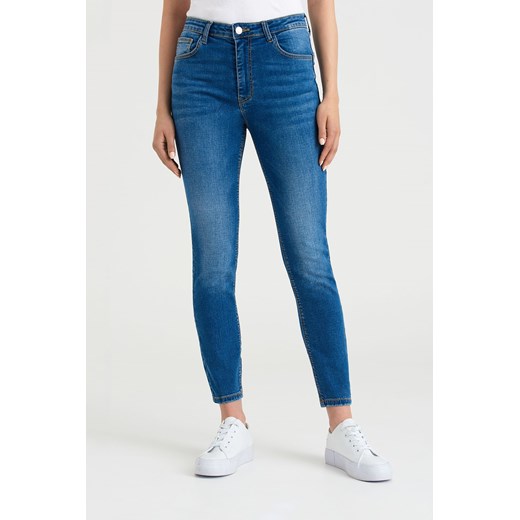 Spodnie damskie jeansowe z wysokim stanem Greenpoint 36 promocja 5.10.15