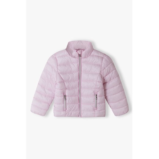 Różowa kurtka przejściowa pikowana ze stójką dziewczęca Minoti 104/110 5.10.15