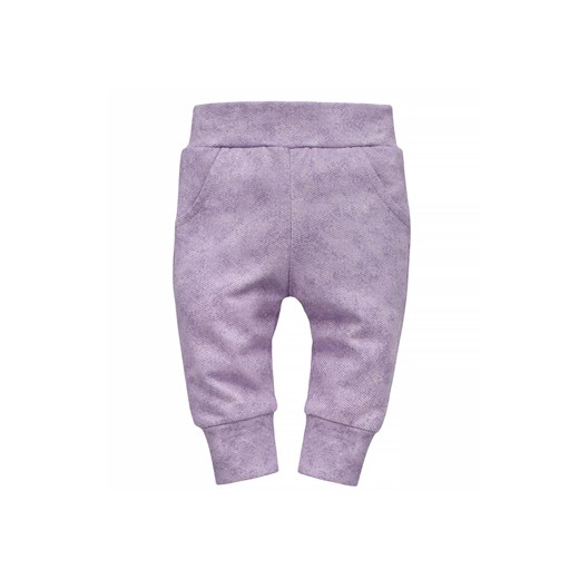 Spodnie dresowe niemowlęce fioletowe ze sklepu 5.10.15 w kategorii Spodnie i półśpiochy - zdjęcie 169727381
