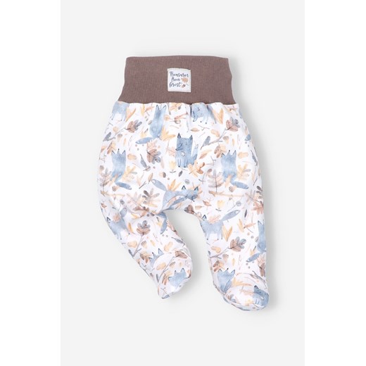 Półśpiochy niemowlęcy z bawełny organicznej dla chłopca w liski ze sklepu 5.10.15 w kategorii Spodnie i półśpiochy - zdjęcie 169727664
