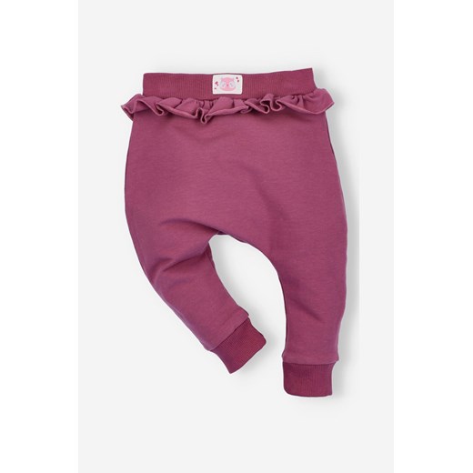 Spodnie niemowlęce z bawełny organicznej dla dziewczynki ze sklepu 5.10.15 w kategorii Spodnie i półśpiochy - zdjęcie 169727841