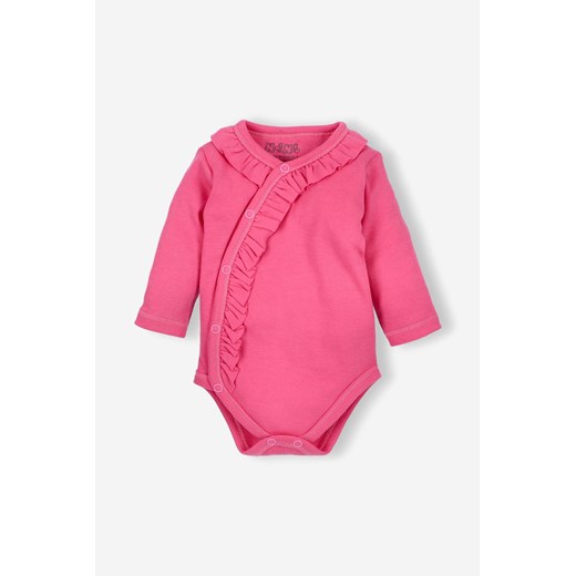 Body niemowlęce z bawełny organicznej dla dziewczynki - różowe - Nini ze sklepu 5.10.15 w kategorii Body niemowlęce - zdjęcie 169727954