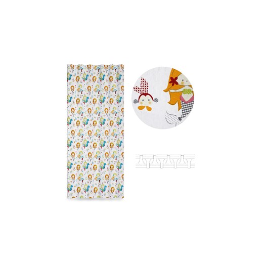 Zasłona dekoracyjna do pokoju dziecka Syrenki 135x250 cm ze sklepu 5.10.15 w kategorii Tekstylia dziecięce - zdjęcie 169727960