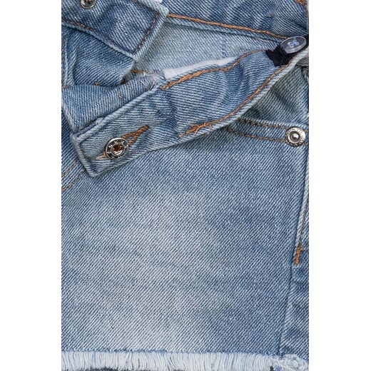 Jeansowe krótkie spodenki z kieszeniami dla dziewczynki Minoti 104/110 wyprzedaż 5.10.15