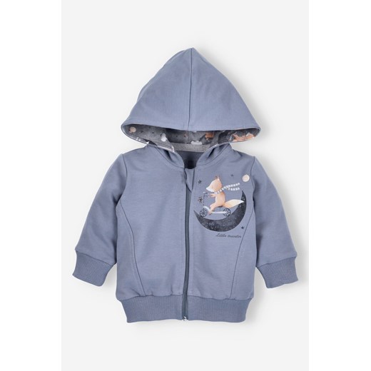 Bluza dresowa rozpinana SPACE TOUR z bawełny organicznej dla chłopca ze sklepu 5.10.15 w kategorii Bluzy i swetry - zdjęcie 169728142