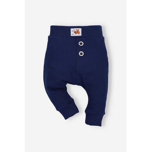 Spodnie niemowlęce z bawełny organicznej dla chłopca ze sklepu 5.10.15 w kategorii Spodnie i półśpiochy - zdjęcie 169728180