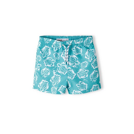Niebieskie szorty kąpielowe dla niemowlaka w żółwie ze sklepu 5.10.15 w kategorii Kąpielówki - zdjęcie 169728632