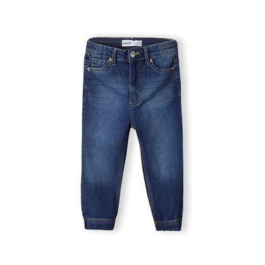 Dziewczęce jeansy o kroju joggerów z mankietami u dołu ze sklepu 5.10.15 w kategorii Spodnie dziewczęce - zdjęcie 169728774
