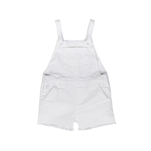 Ogrodniczki niemowlęce z białego jeansu z szortami dla dziewczynki Minoti 86/92 5.10.15 wyprzedaż