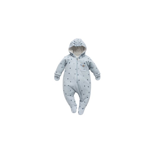 Niebieski bawełniany kombinezon niemowlęcy przejściowy ze sklepu 5.10.15 w kategorii Kombinezony i kurtki - zdjęcie 169729150
