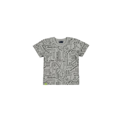 Szary t-shirt chłopięcy we wzory ze sklepu 5.10.15 w kategorii T-shirty chłopięce - zdjęcie 169729154