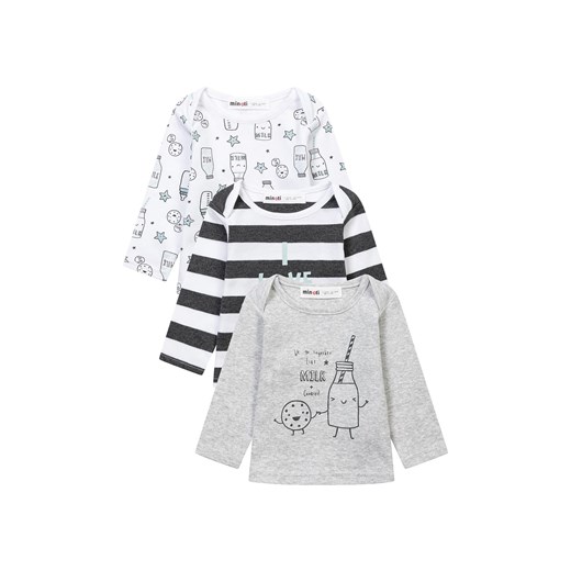 Bluzka niemowlęca bawełniana 3-pak długi rękaw ze sklepu 5.10.15 w kategorii Kaftaniki i bluzki - zdjęcie 169729391