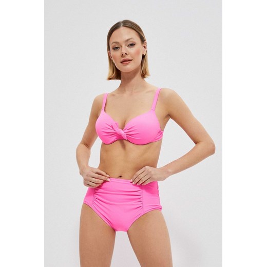 Góra od bikini z ozdobnym wiązaniem - różowa ze sklepu 5.10.15 w kategorii Stroje kąpielowe - zdjęcie 169729431