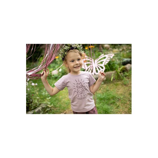 Bluzka niemowlęca z krótkim rękawem Magic Vibes różowa 86 5.10.15