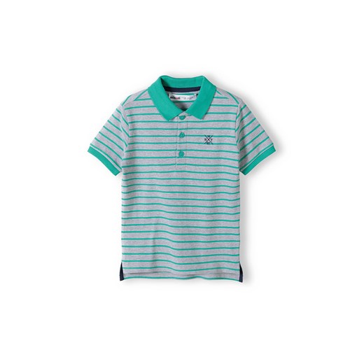 Bluzka polo dla chłopca z krótkim rękawem w paski ze sklepu 5.10.15 w kategorii T-shirty chłopięce - zdjęcie 169730094