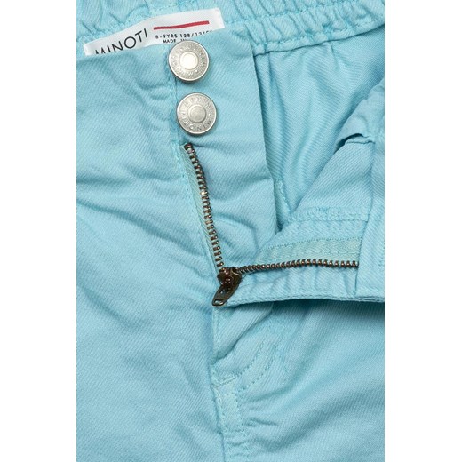 Bawełniane krótkie spodnie z elastyczną talią dla dziewczynki - niebieskie Minoti 122/128 promocyjna cena 5.10.15
