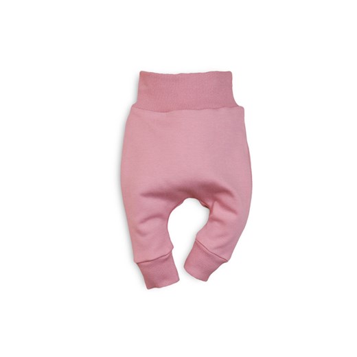 Spodnie niemowlęce z bawełny organicznej dla dziewczynki różowe 6M43A8 ze sklepu 5.10.15 w kategorii Spodnie i półśpiochy - zdjęcie 169730510