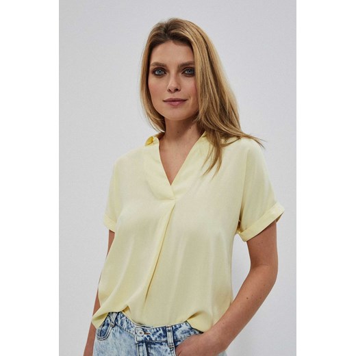 Bawełniana koszula nierozpinana damska żółta ze sklepu 5.10.15 w kategorii Bluzki damskie - zdjęcie 169730641