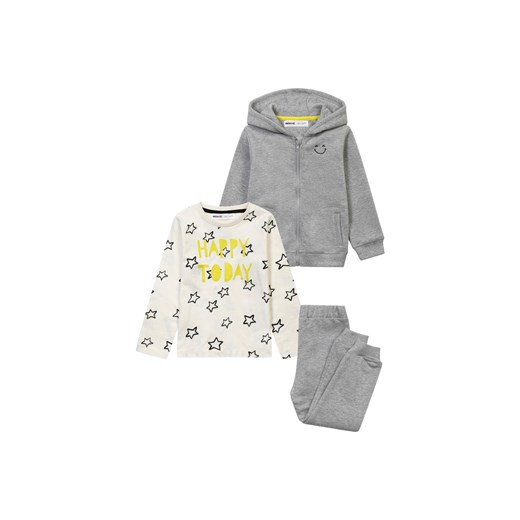 Zestaw trzyczęściowy dla chłopca - bluzka z długim rękawem, bluza i spodnie dresowe ze sklepu 5.10.15 w kategorii Komplety niemowlęce - zdjęcie 169730693