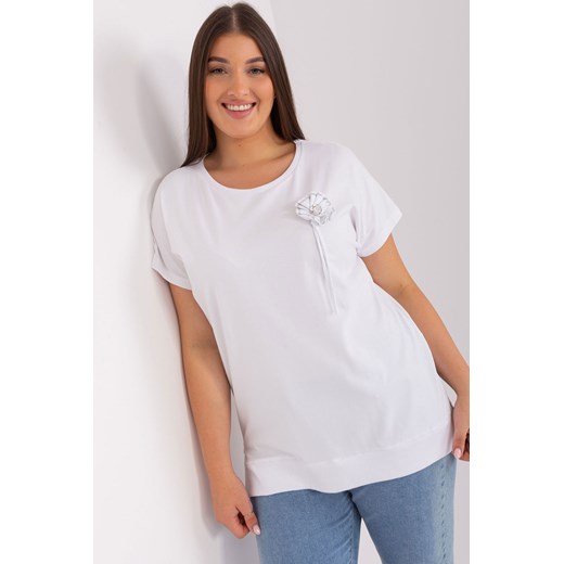 Ecru bluzka damska plus size ze sklepu 5.10.15 w kategorii Bluzki damskie - zdjęcie 169730811