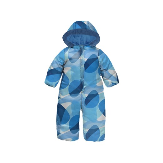 Kombinezon niemowlęcy w geometryczne wzory zimowy Winter 2023 niebieski ze sklepu 5.10.15 w kategorii Kombinezony i kurtki - zdjęcie 169731091