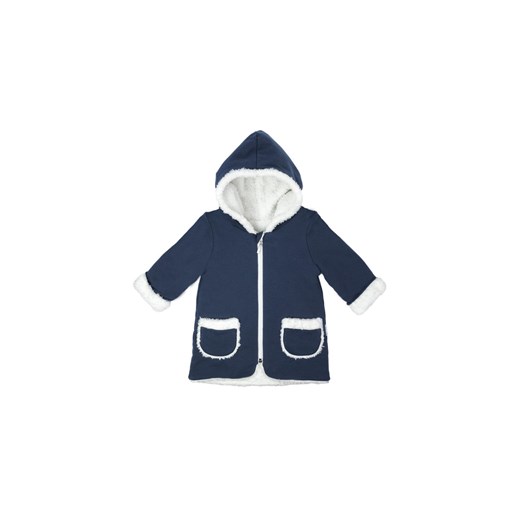 Płaszczyk dresowy niemowlęcy - granatowy ze sklepu 5.10.15 w kategorii Kombinezony i kurtki - zdjęcie 169731321