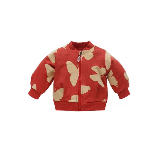 Bawełniana bluza niemowlęca rozpinana Imagine czerwona ze sklepu 5.10.15 w kategorii Bluzy i swetry - zdjęcie 169731630