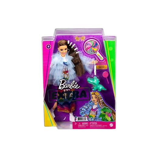 Lalka Barbie Extra- żółta narzutka/Jasnobrązowe włosy 3+ Barbie one size 5.10.15
