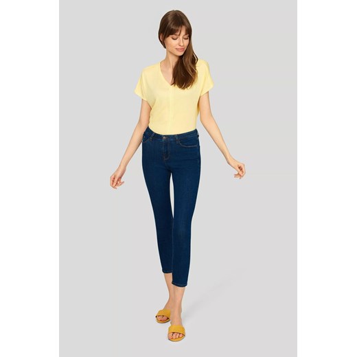 T-shirt damski z krótkim rękawem - żółty ze sklepu 5.10.15 w kategorii Bluzki damskie - zdjęcie 169732000