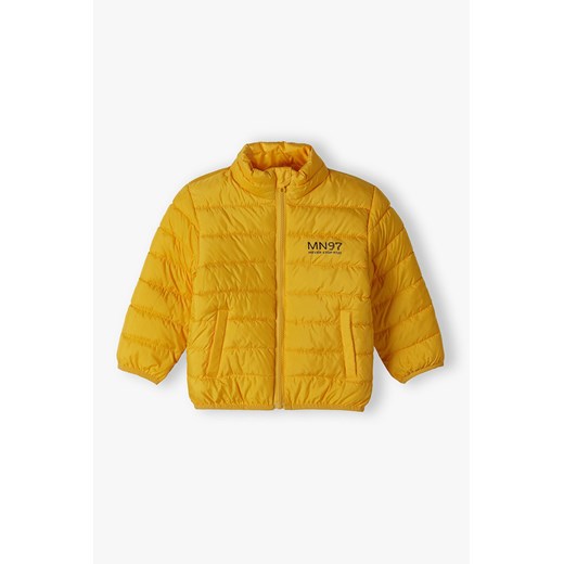 Wiosenna kurtka przejściowa chłopięca ze stójką - żółta ze sklepu 5.10.15 w kategorii Kurtki chłopięce - zdjęcie 169732063
