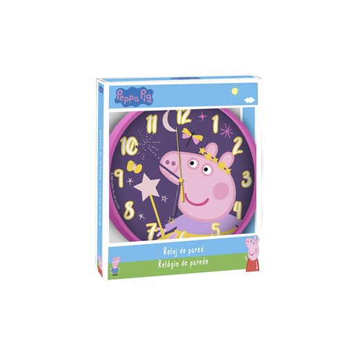 Zegar ścienny Świnka Peppa 25 cm ze sklepu 5.10.15 w kategorii Pokój dziecięcy - zdjęcie 169732343