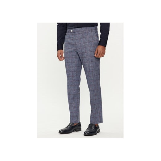 Boss Spodnie materiałowe C-Genius-242 50517103 Niebieski Slim Fit ze sklepu MODIVO w kategorii Spodnie męskie - zdjęcie 169733954