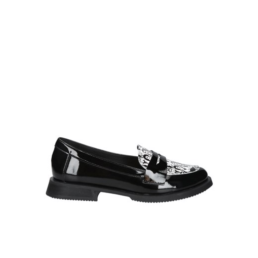 Damskie loafersy z czarnej skóry lakierowanej, Conhpol Relax, RE2755-01 37 Konopka Shoes
