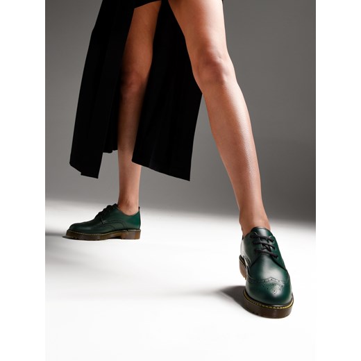 Damskie, zielone półbuty ze skóry naturalnej, Conhpol Relax, RE2730-02 36 Konopka Shoes
