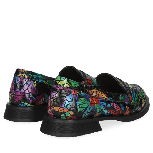 Damskie, kolorowe loafersy ze skóry naturalnej, Conhpol Relax, RE2755-02 41 Konopka Shoes