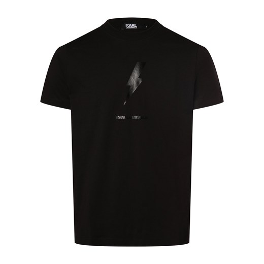KARL LAGERFELD Koszulka męska Mężczyźni Bawełna czarny nadruk ze sklepu vangraaf w kategorii T-shirty męskie - zdjęcie 169734612