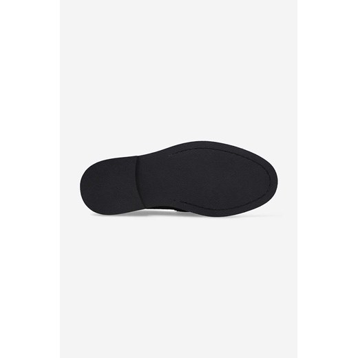 Filling Pieces mokasyny zamszowe Loafer Suede kolor czarny na płaskim obcasie 40 promocyjna cena ANSWEAR.com