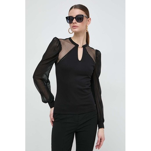 Morgan bluzka damska kolor czarny gładka ze sklepu ANSWEAR.com w kategorii Bluzki damskie - zdjęcie 169735340