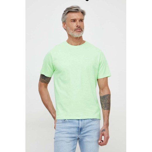 Pepe Jeans t-shirt bawełniany Connor kolor zielony ze sklepu ANSWEAR.com w kategorii T-shirty męskie - zdjęcie 169736251