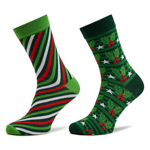 Zestaw 2 par wysokich skarpet damskich Rainbow Socks Xmas Socks Balls Adults Gifts Pak 2 Kolorowy ze sklepu eobuwie.pl w kategorii Skarpetki damskie - zdjęcie 169737634