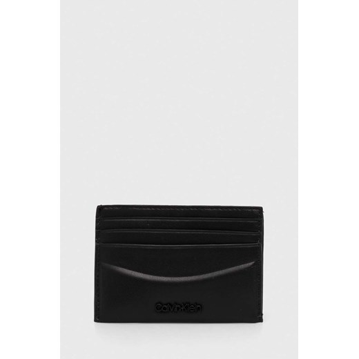 Calvin Klein etui na karty kolor czarny ze sklepu ANSWEAR.com w kategorii Portfele męskie - zdjęcie 169739154