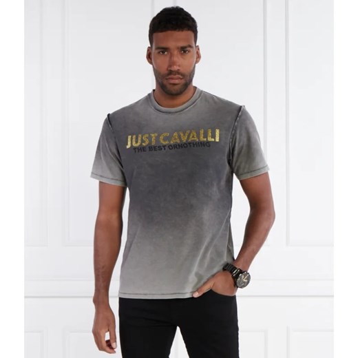 Just Cavalli t-shirt męski z krótkim rękawem na wiosnę 