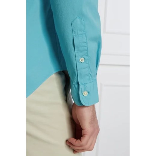 Koszula męska Polo Ralph Lauren niebieska z długim rękawem z kołnierzykiem button down 
