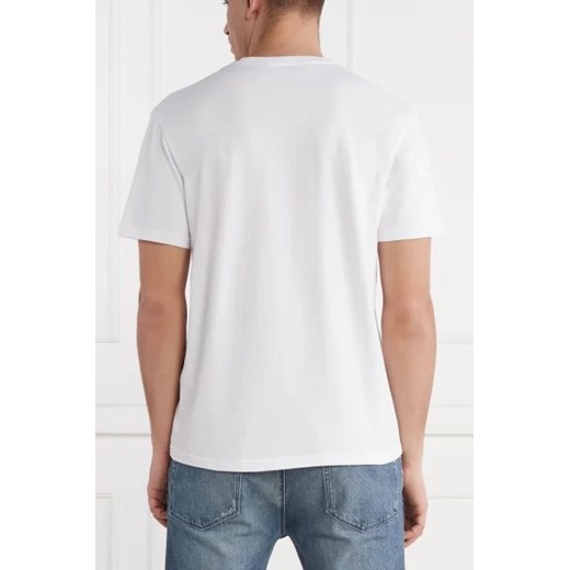 T-shirt męski Just Cavalli biały z krótkimi rękawami młodzieżowy 